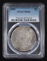 1886 Morgan Silver Dollar (PCGS MS64) at PristineAuction.com