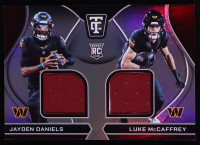 Jayden Daniels / Luke McCaffrey 2024 Totally Certified Rookie Dual Swatches #6 RC at PristineAuction.com