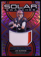 Joe Burrow 2024 Panini Obsidian Solar Swatches Purple #10 #28/49 at PristineAuction.com
