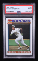 Rickey Henderson 1991 Topps #391 AS (PSA 9) at PristineAuction.com