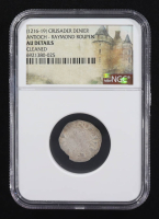 Raymond Roupen (1216-1219) Antioch Crusader Denier Medieval Silver Coin (NGC AU Details) at PristineAuction.com