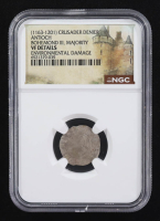 Bohemond III (1163-1201) Antioch Crusader Denier Medieval Silver Coin (NGC VF Details) at PristineAuction.com