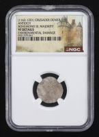 Bohemond III (1163-1201) Antioch Crusader Denier Medieval Silver Coin (NGC VF Details) at PristineAuction.com