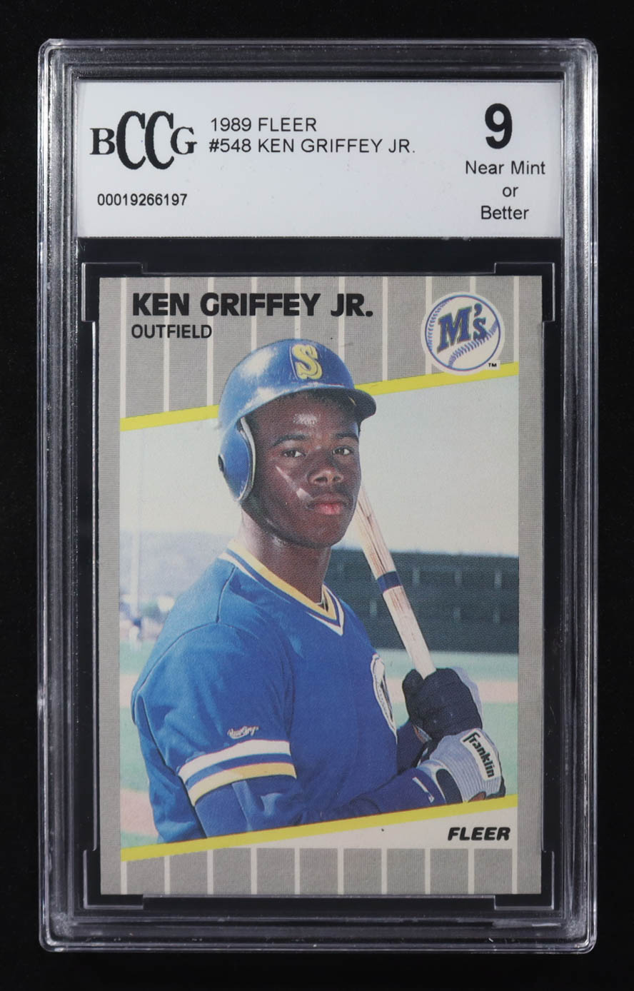 Ken Griffey Jr. 1989 Fleer #548 RC (BCCG 9) at PristineAuction.com Ken Griffey Jr. 1989 Fleer #548 RC (BCCG 9) at PristineAuction.com