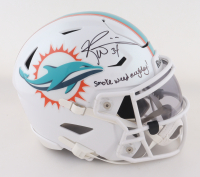 Ricky Williams Signed Dolphins Mid-Size SpeedFlex Helmet With Visor Inscribed "Smoke Weed Everyday!" (JSA) at PristineAuction.com