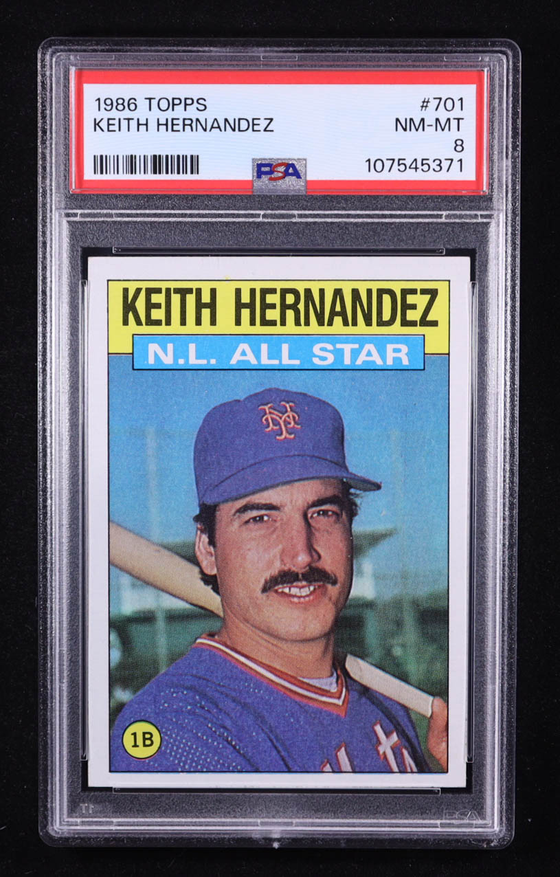 Keith Hernandez 1986 Topps #701 AS (PSA 8) at PristineAuction.com Keith Hernandez 1986 Topps #701 AS (PSA 8) at PristineAuction.com