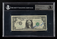 Walter Cunningham & Donn F. Eisele Signed 1963-A United States $1 One Dollar Federal Reserve - "Star Note" (BGS) at PristineAuction.com