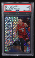 Tyler Herro 2019-20 Panini Mosaic Blue Chips #3 RC (PSA 9) at PristineAuction.com