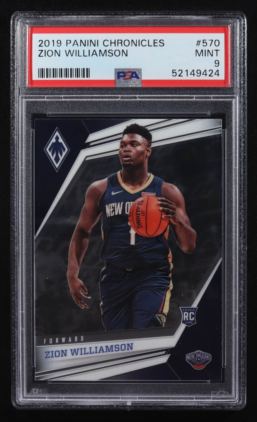 Zion Williamson 2019-20 Panini Chronicles Phoenix #570 RC (PSA 9) at PristineAuction.com Zion Williamson 2019-20 Panini Chronicles Phoenix #570 RC (PSA 9) at PristineAuction.com