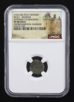 Alfonso I d'Aragona (1416-1458) Italy Sicily-Messina Denaro Medieval Coin (NGC VF Details) at PristineAuction.com