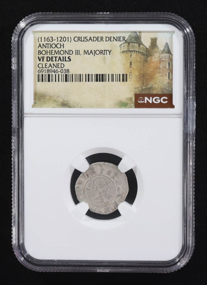 Bohemond III (1163-1201) Antioch Crusader Denier Medieval Silver Coin (NGC VF Details) at PristineAuction.com Bohemond III (1163-1201) Antioch Crusader Denier Medieval Silver Coin (NGC VF Details) at PristineAuction.com