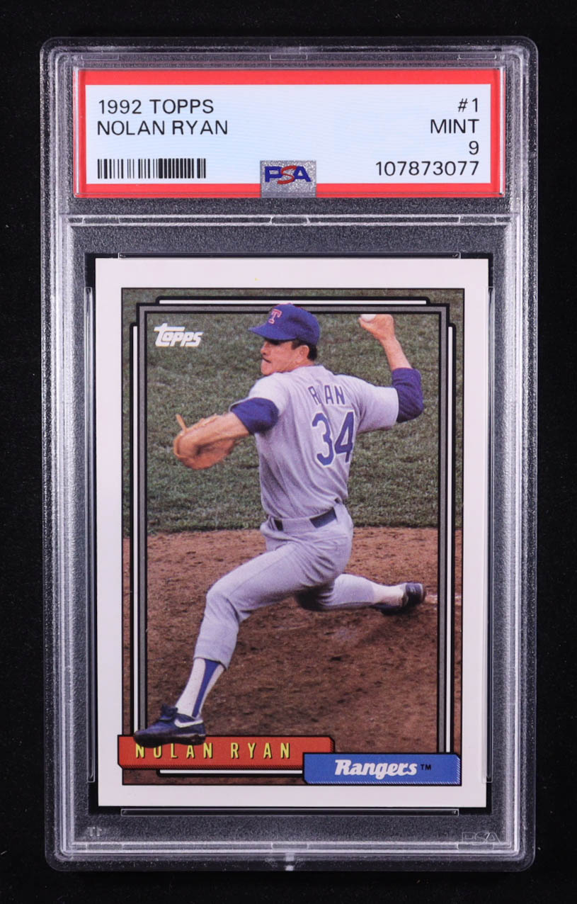 Nolan Ryan 1992 Topps #1 (PSA 9) at PristineAuction.com Nolan Ryan 1992 Topps #1 (PSA 9) at PristineAuction.com