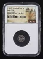 Stephen II (1116-1131) Hungary Denar Medieval Silver Coin (NGC AU Details) at PristineAuction.com