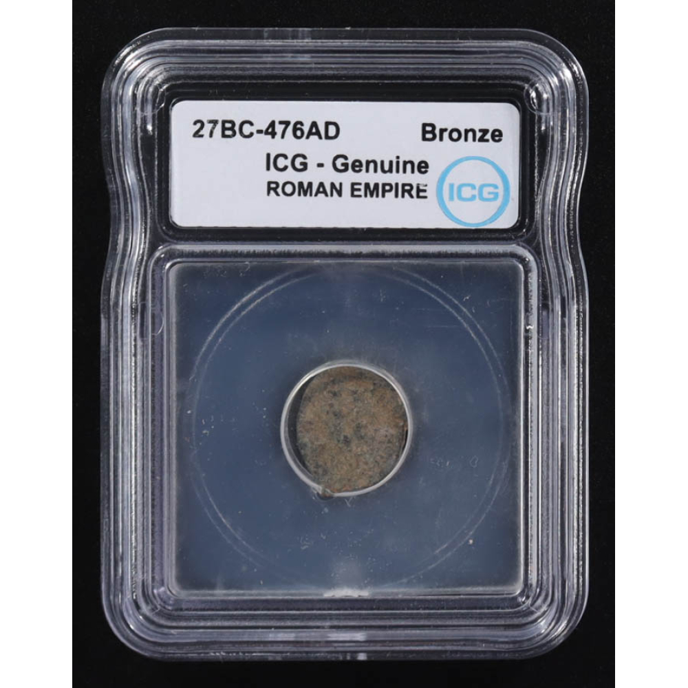 27 B.C. - 476 A.D. Roman Empire Ancient Bronze Coin (ICG) at PristineAuction.com