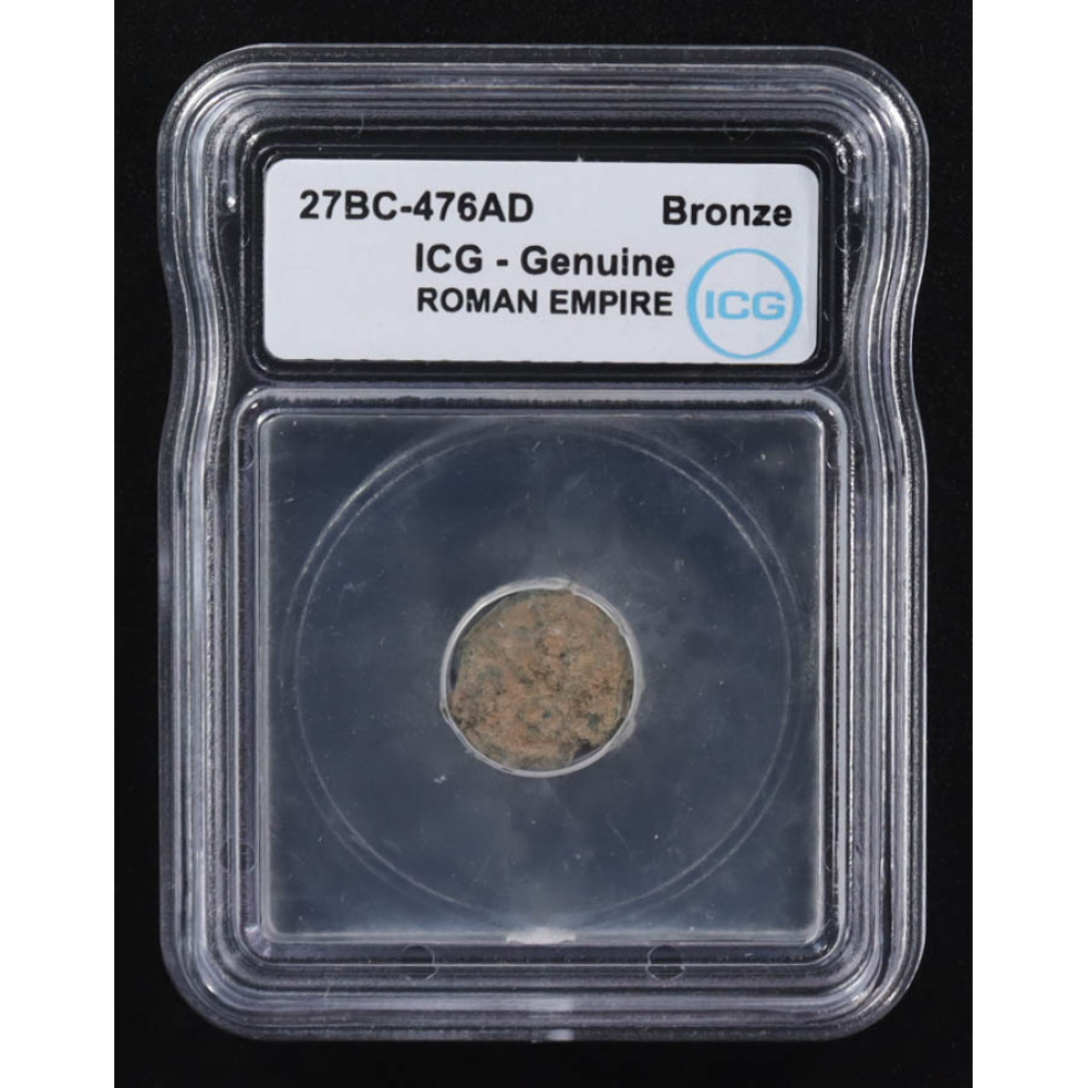 27 B.C. - 476 A.D. Roman Empire Ancient Bronze Coin (ICG) at PristineAuction.com