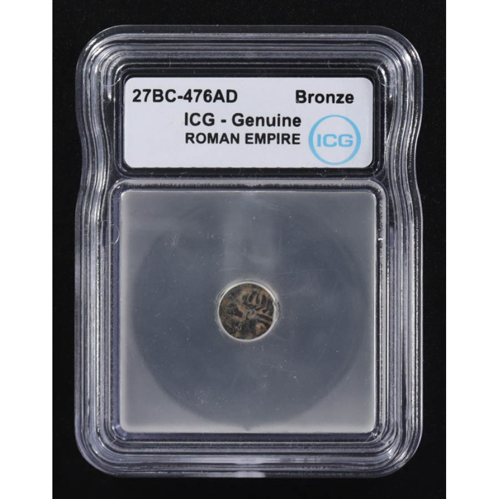 27 B.C. - 476 A.D. Roman Empire Ancient Bronze Coin (ICG) at PristineAuction.com