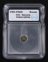 27 B.C. - 476 A.D. Roman Empire Ancient Bronze Coin (ICG) at PristineAuction.com