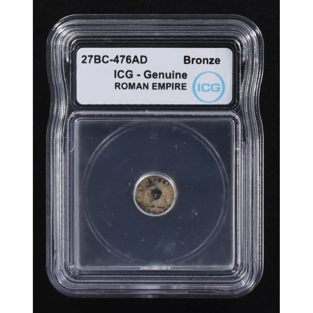 27 B.C. - 476 A.D. Roman Empire Ancient Bronze Coin (ICG) at PristineAuction.com