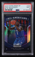 Zion Williamson 2019-20 Panini Prizm Draft Picks Blue All-Americans #100 RC (PSA 9) at PristineAuction.com