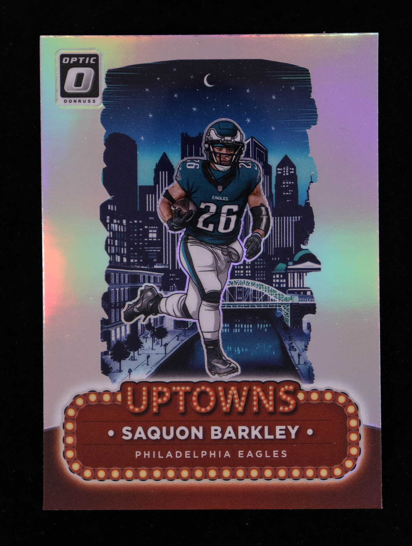 Saquon Barkley 2024 Donruss Optic Uptowns #17 at PristineAuction.com Saquon Barkley 2024 Donruss Optic Uptowns #17 at PristineAuction.com