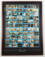 1977 Topps Star Wars Series 1 Complete Set of (66) Uncut Cards Custom Framed Sheet Display with Title Plaque at PristineAuction.com
