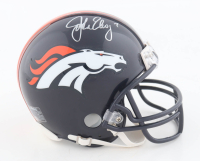 John Elway Signed Broncos Speed Mini Helmet (Fanatics) at PristineAuction.com
