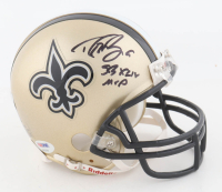 Drew Brees Signed Saints Mini Helmet Inscribed "SB XLIV MVP" (PSA) at PristineAuction.com