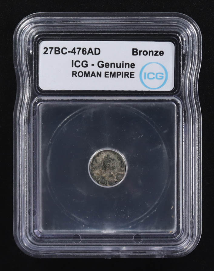 27 B.C. - 476 A.D. Roman Empire Ancient Bronze Coin (ICG) at PristineAuction.com 27 B.C. - 476 A.D. Roman Empire Ancient Bronze Coin (ICG) at PristineAuction.com