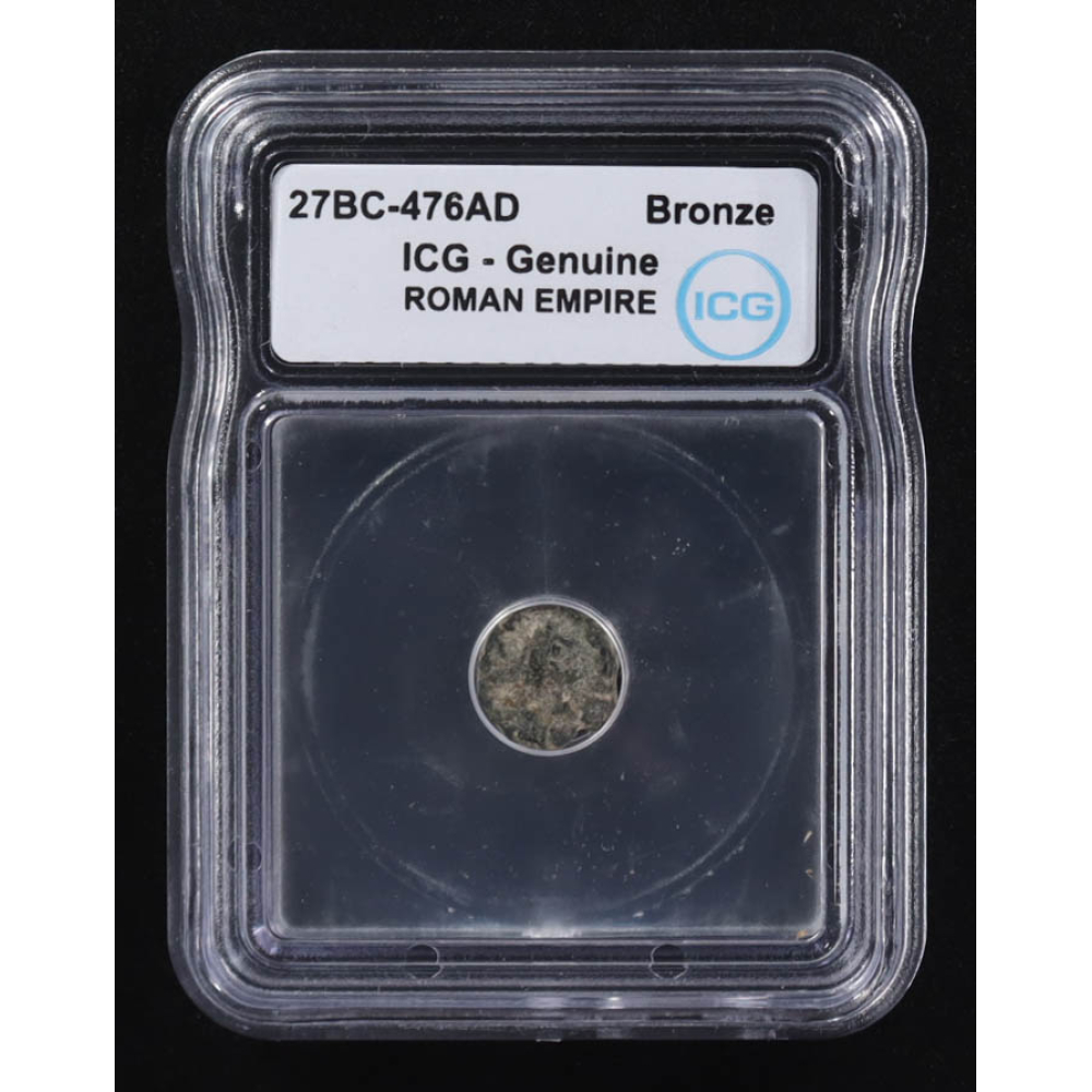 27 B.C. - 476 A.D. Roman Empire Ancient Bronze Coin (ICG) at PristineAuction.com