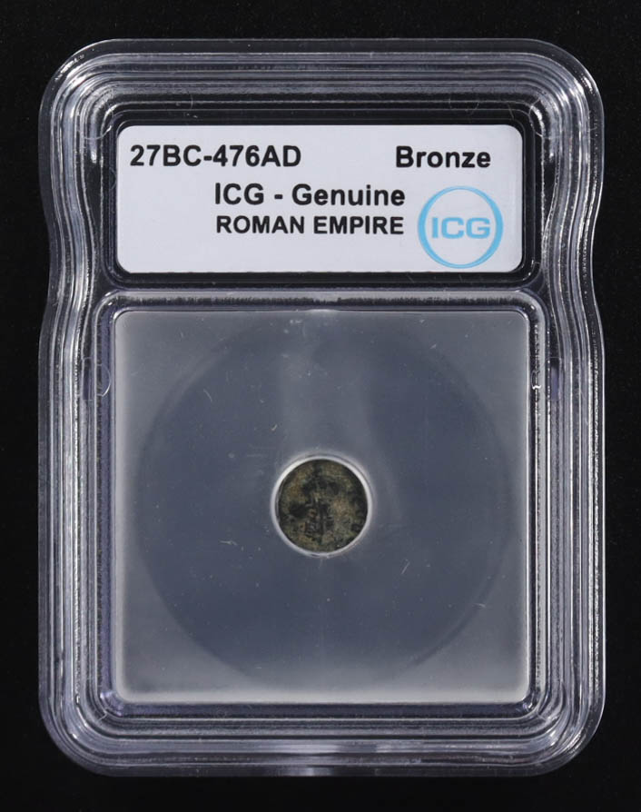 27 B.C. - 476 A.D. Roman Empire Ancient Bronze Coin (ICG) at PristineAuction.com 27 B.C. - 476 A.D. Roman Empire Ancient Bronze Coin (ICG) at PristineAuction.com
