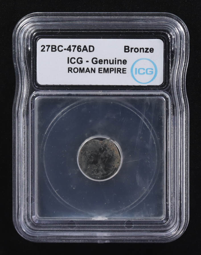 27 B.C. - 476 A.D. Roman Empire Ancient Bronze Coin (ICG) at PristineAuction.com 27 B.C. - 476 A.D. Roman Empire Ancient Bronze Coin (ICG) at PristineAuction.com