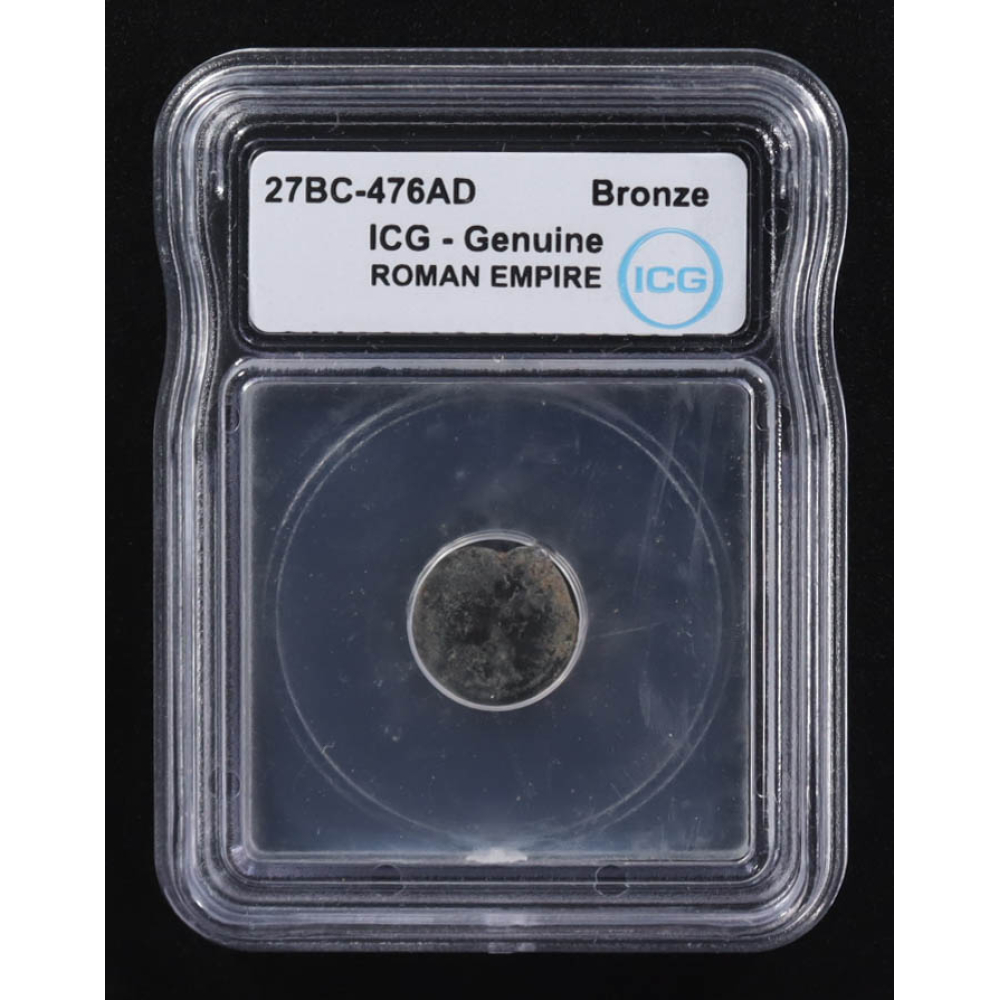 27 B.C. - 476 A.D. Roman Empire Ancient Bronze Coin (ICG) at PristineAuction.com