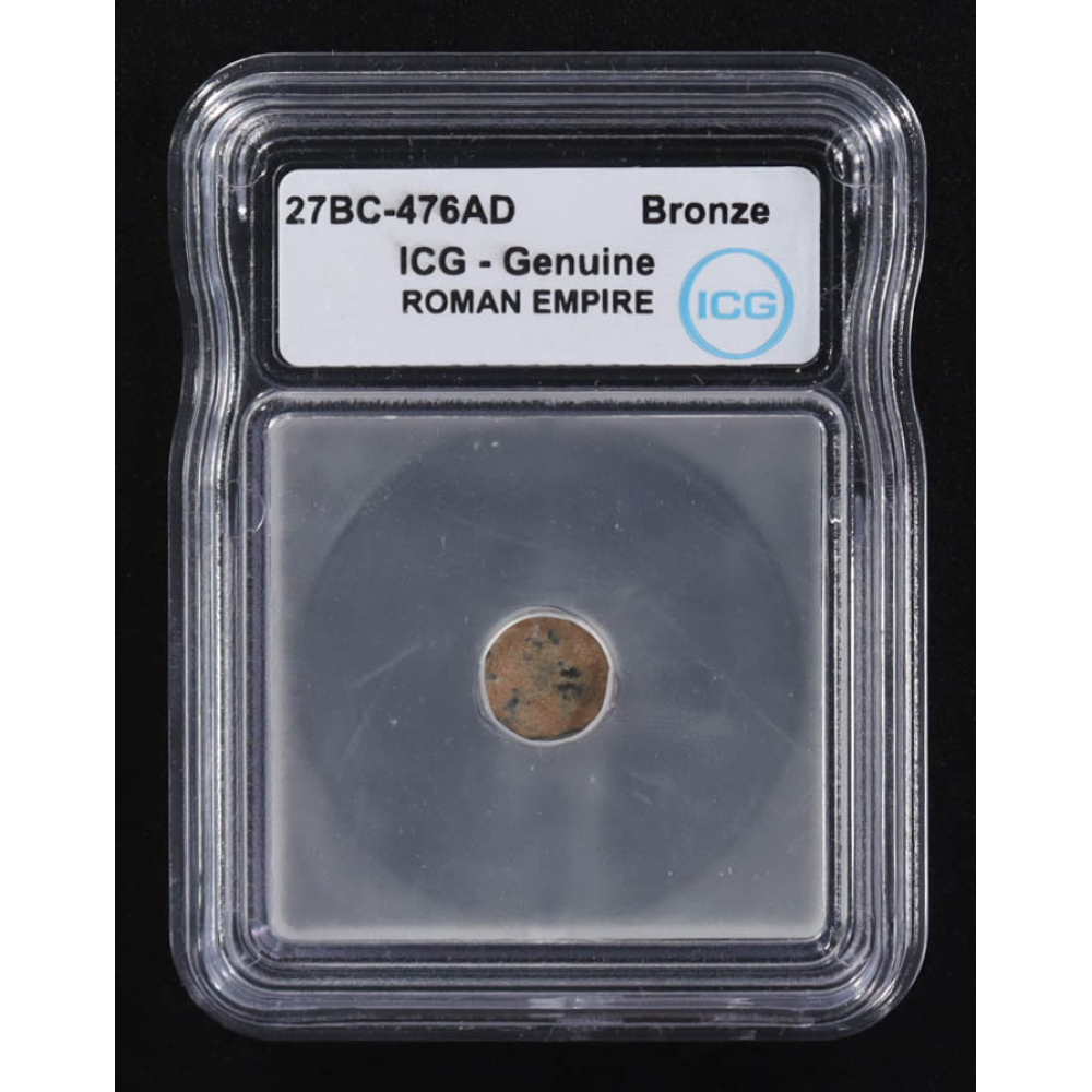 27 B.C. - 476 A.D. Roman Empire Ancient Bronze Coin (ICG) at PristineAuction.com