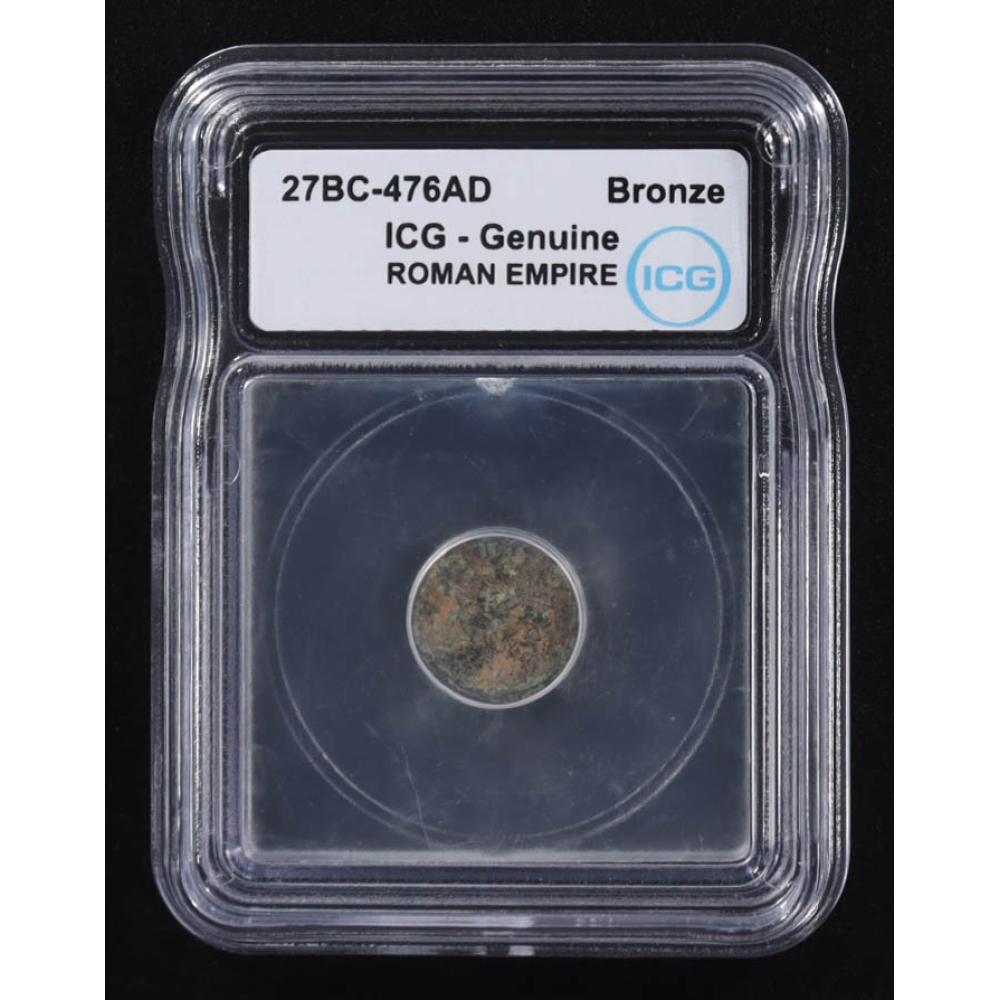 27 B.C. - 476 A.D. Roman Empire Ancient Bronze Coin (ICG) at PristineAuction.com