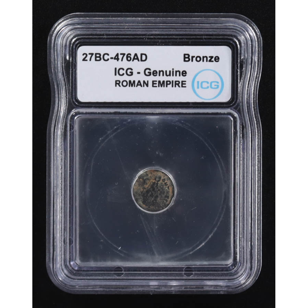 27 B.C. - 476 A.D. Roman Empire Ancient Bronze Coin (ICG) at PristineAuction.com
