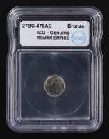 27 B.C. - 476 A.D. Roman Empire Ancient Bronze Coin (ICG) at PristineAuction.com