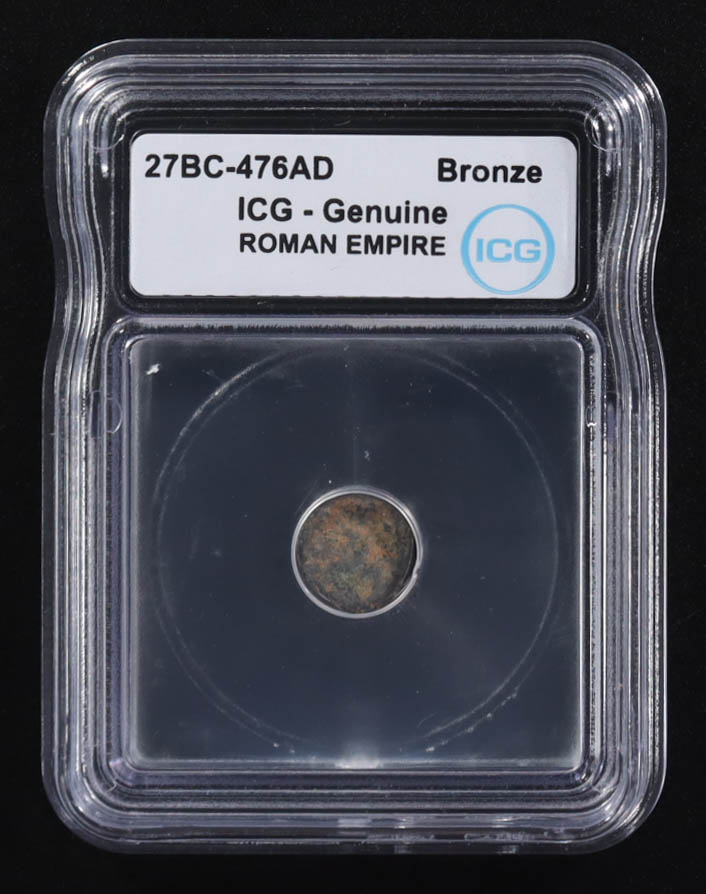 27 B.C. - 476 A.D. Roman Empire Ancient Bronze Coin (ICG) at PristineAuction.com 27 B.C. - 476 A.D. Roman Empire Ancient Bronze Coin (ICG) at PristineAuction.com