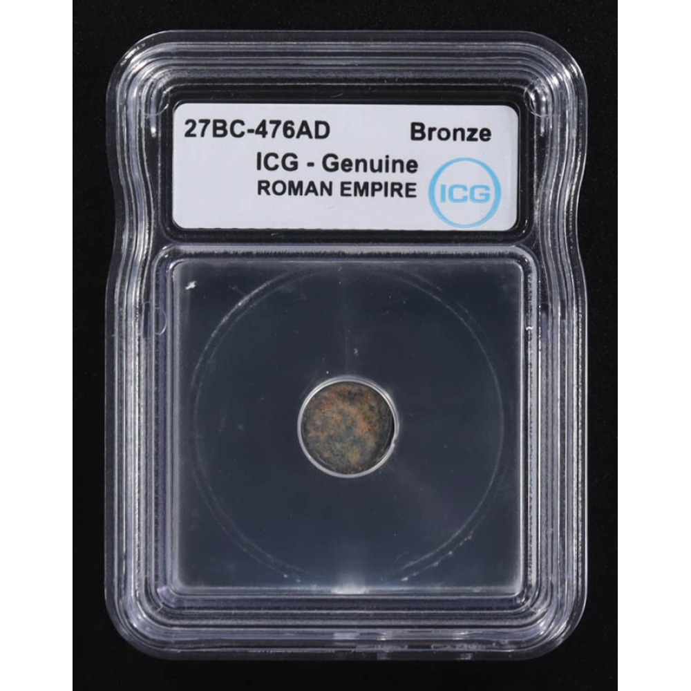 27 B.C. - 476 A.D. Roman Empire Ancient Bronze Coin (ICG) at PristineAuction.com
