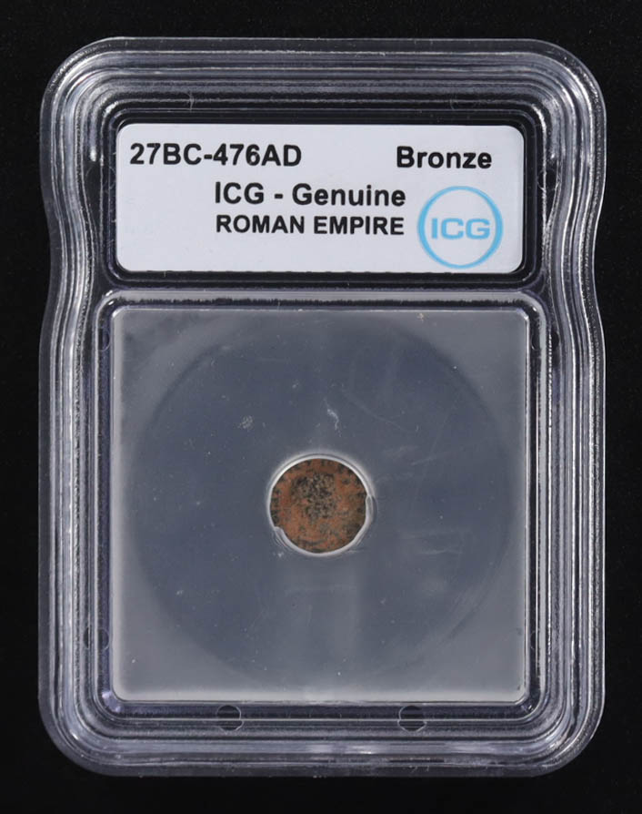 27 B.C. - 476 A.D. Roman Empire Ancient Bronze Coin (ICG) at PristineAuction.com 27 B.C. - 476 A.D. Roman Empire Ancient Bronze Coin (ICG) at PristineAuction.com