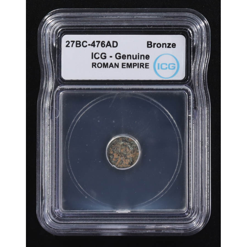 27 B.C. - 476 A.D. Roman Empire Ancient Bronze Coin (ICG) at PristineAuction.com