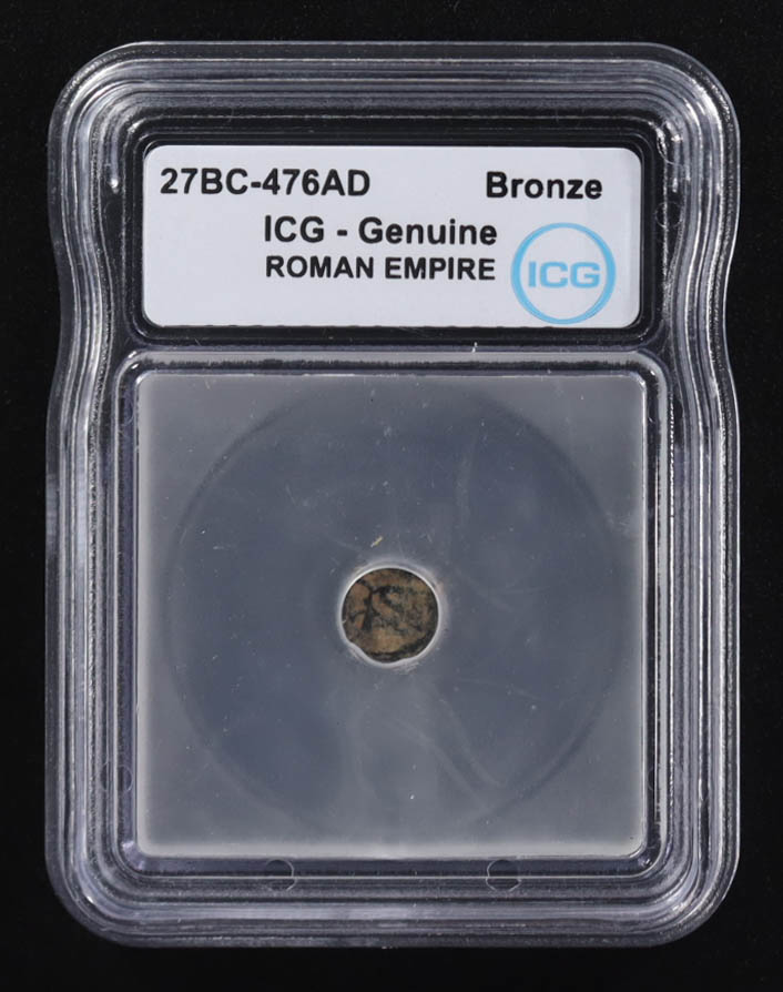 27 B.C. - 476 A.D. Roman Empire Ancient Bronze Coin (ICG) at PristineAuction.com 27 B.C. - 476 A.D. Roman Empire Ancient Bronze Coin (ICG) at PristineAuction.com