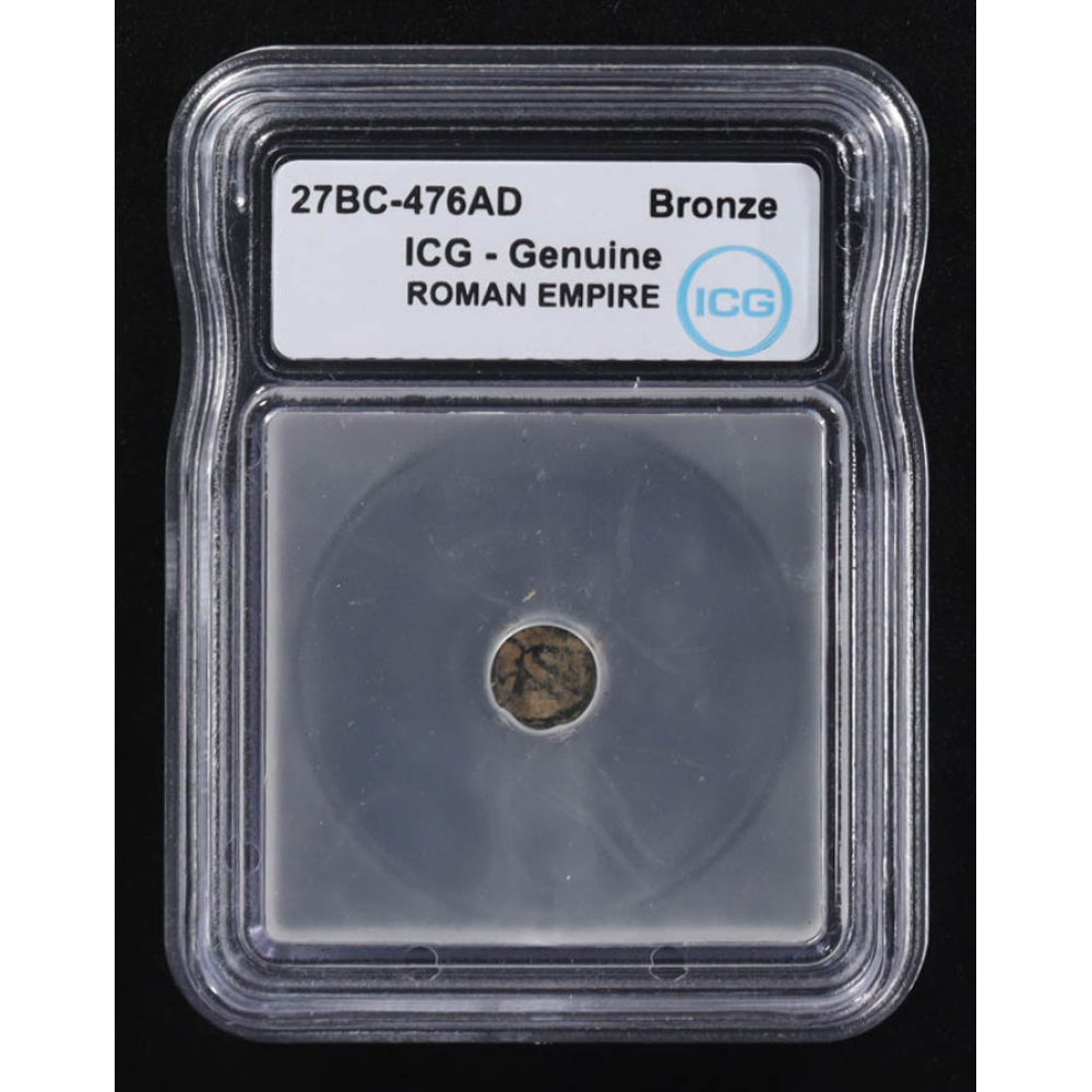 27 B.C. - 476 A.D. Roman Empire Ancient Bronze Coin (ICG) at PristineAuction.com