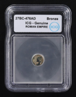 27 B.C. - 476 A.D. Roman Empire Ancient Bronze Coin (ICG) at PristineAuction.com