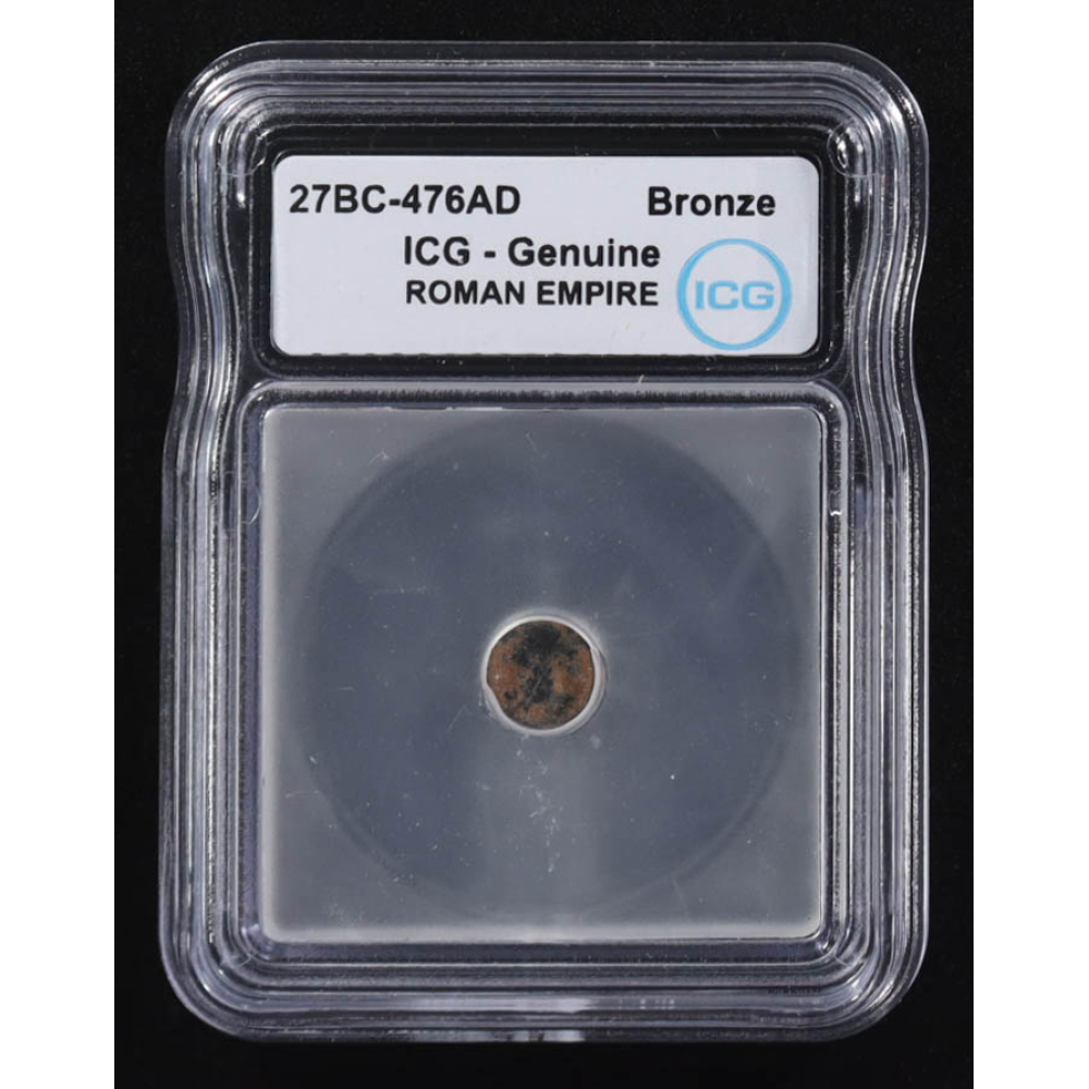 27 B.C. - 476 A.D. Roman Empire Ancient Bronze Coin (ICG) at PristineAuction.com