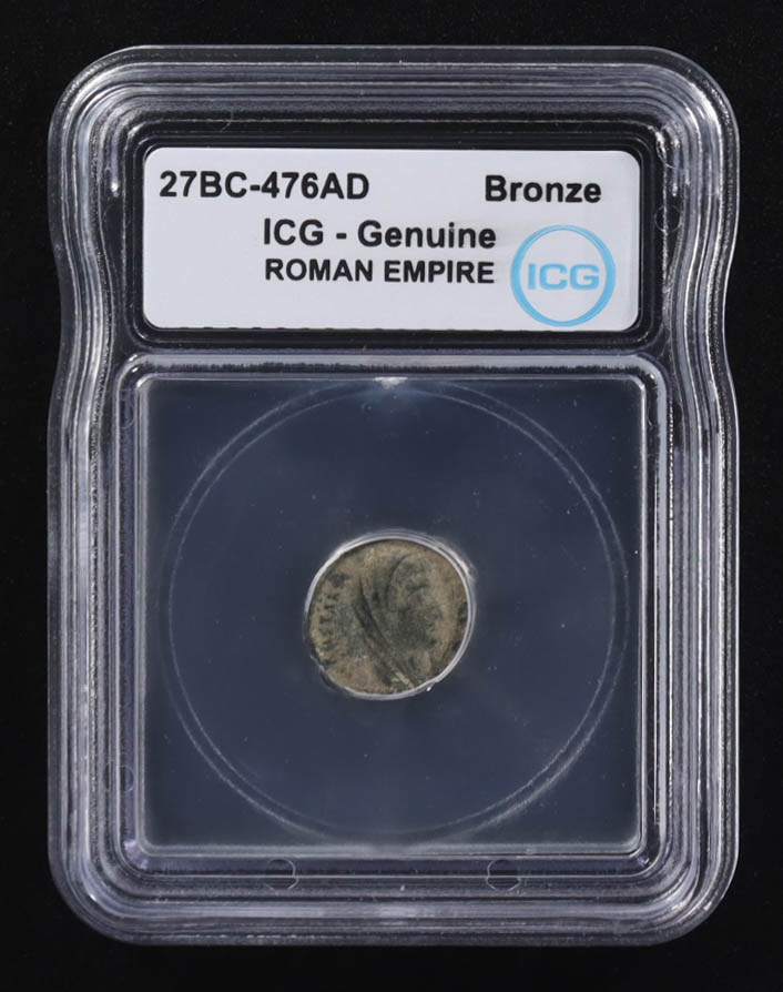27 B.C. - 476 A.D. Roman Empire Ancient Bronze Coin (ICG) at PristineAuction.com 27 B.C. - 476 A.D. Roman Empire Ancient Bronze Coin (ICG) at PristineAuction.com