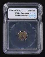 27 B.C. - 476 A.D. Roman Empire Ancient Bronze Coin (ICG) at PristineAuction.com