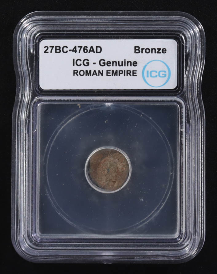 27 B.C. - 476 A.D. Roman Empire Ancient Bronze Coin (ICG) at PristineAuction.com 27 B.C. - 476 A.D. Roman Empire Ancient Bronze Coin (ICG) at PristineAuction.com