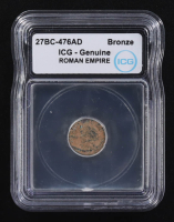 27 B.C. - 476 A.D. Roman Empire Ancient Bronze Coin (ICG) at PristineAuction.com