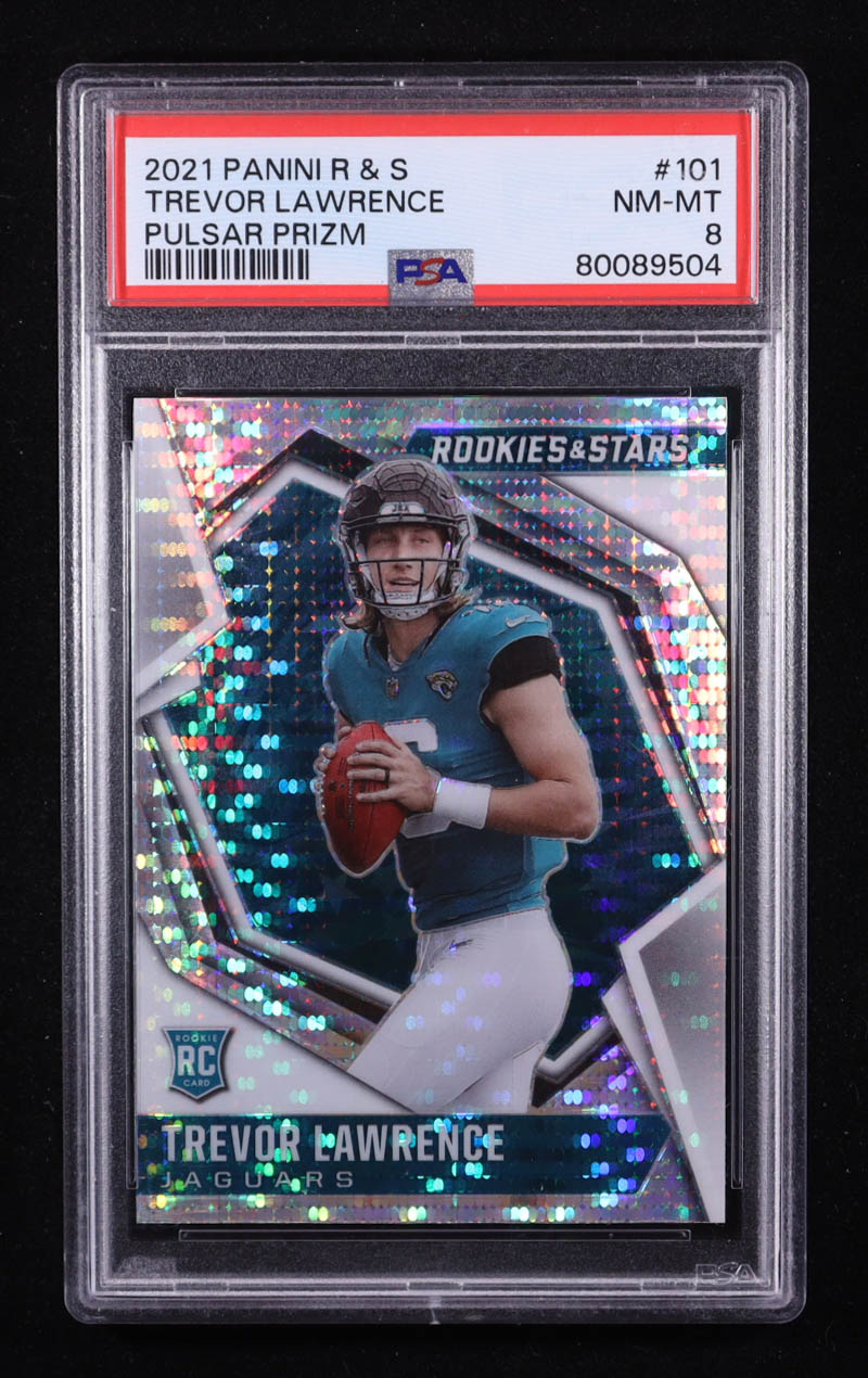 Trevor Lawrence 2021 Rookies and Stars Pulsar Prizm #101 RC (PSA 8) at PristineAuction.com Trevor Lawrence 2021 Rookies and Stars Pulsar Prizm #101 RC (PSA 8) at PristineAuction.com
