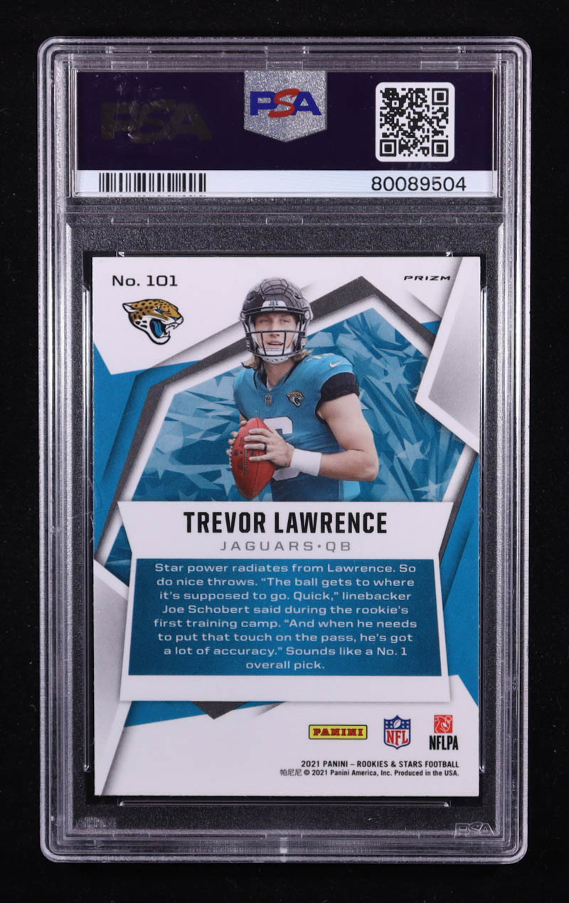 Trevor Lawrence 2021 Rookies and Stars Pulsar Prizm #101 RC (PSA 8) at PristineAuction.com Trevor Lawrence 2021 Rookies and Stars Pulsar Prizm #101 RC (PSA 8) at PristineAuction.com